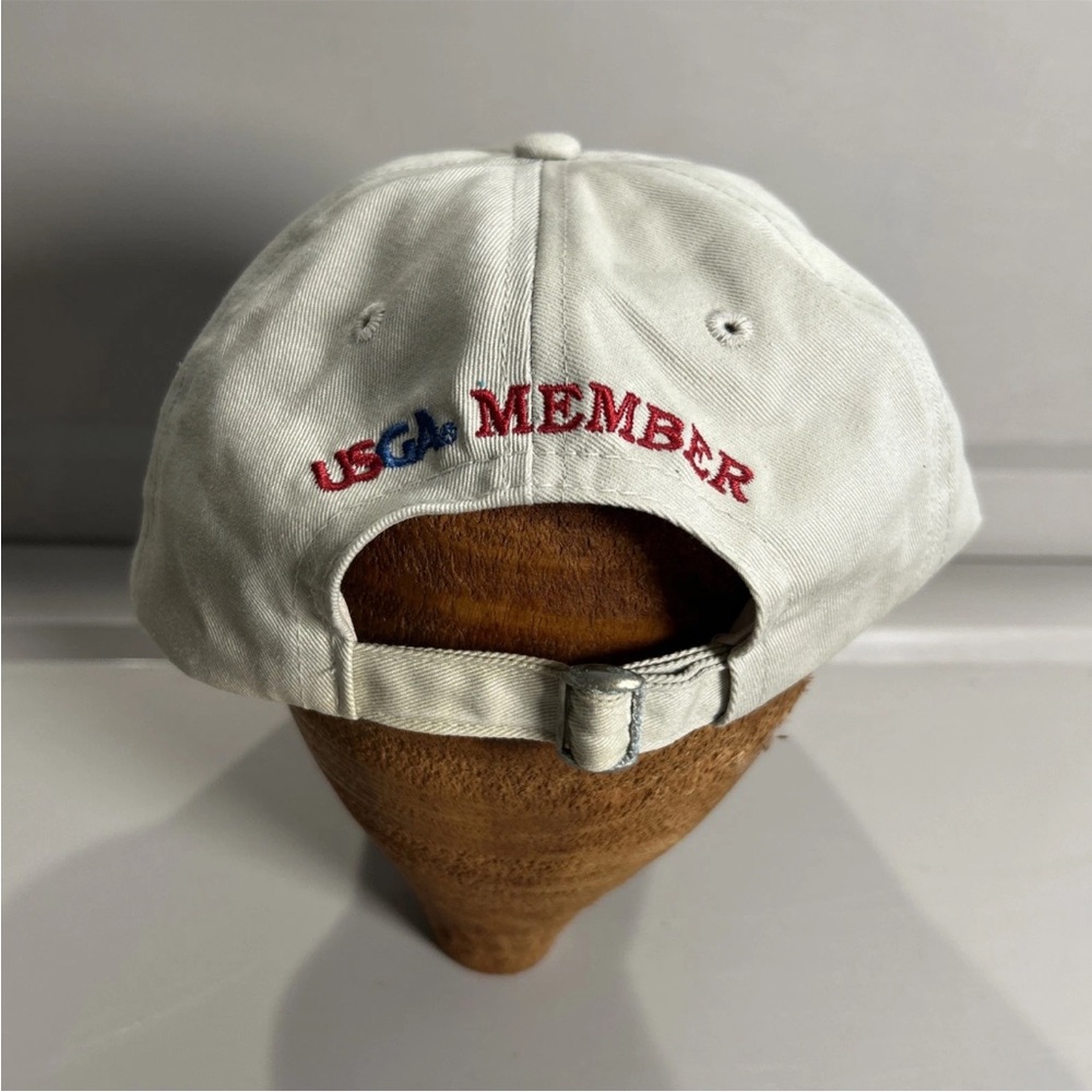 2009 US Open Bethpage Black Golf Hat USGA Member Cap Beige Adjustable PGA Major - Picture 6 of 8